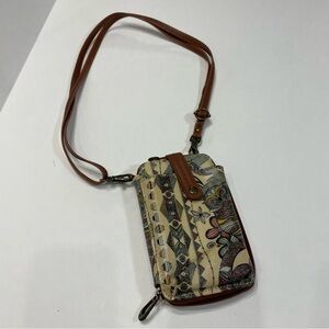 Sakroots wristlet wallet purse. Adjustable strap. Owls. Pre-owned.